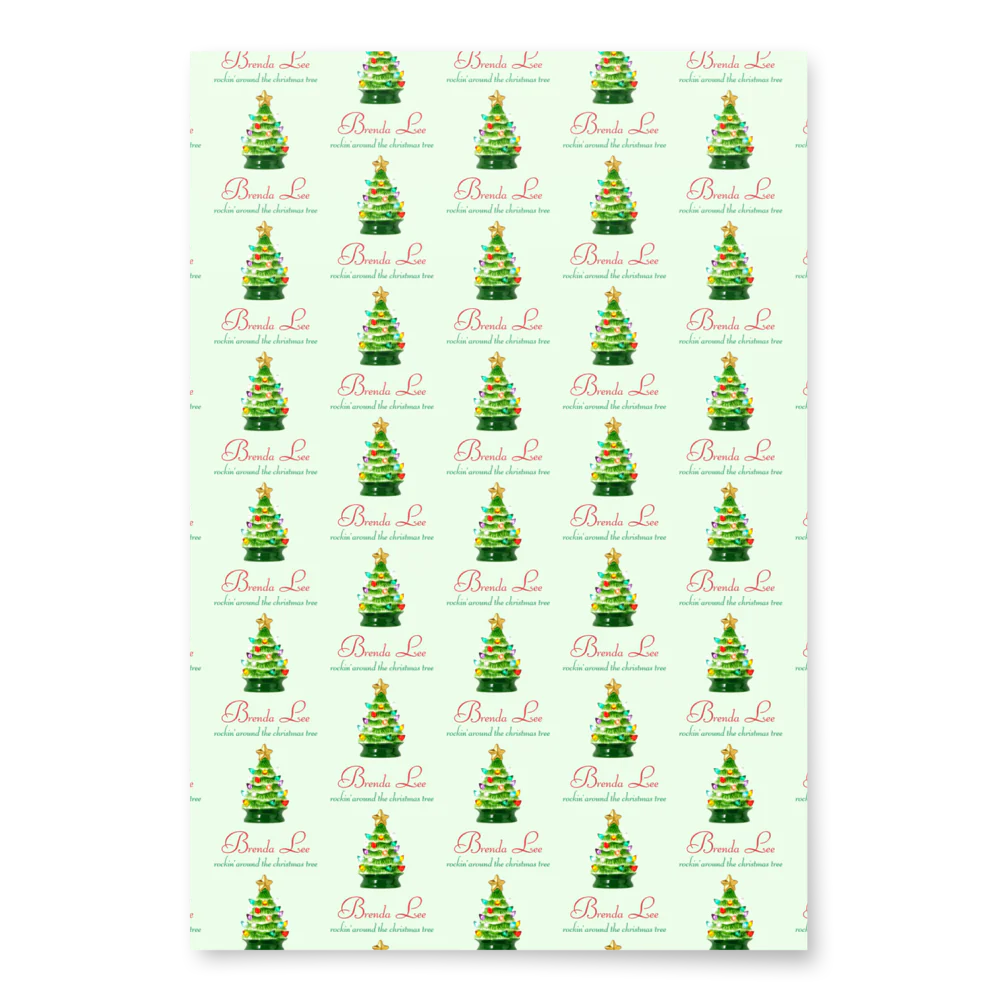 Brenda Lee Christmas Wrapping Paper