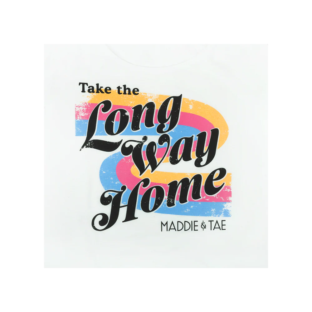 Take the Long Way Home White Tank - Image 2